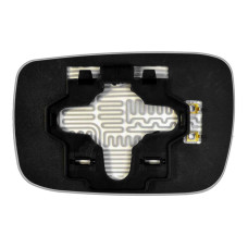 Дзеркальний елемент ACURA RL (04-12) правий сферичний голубий з обігрівом