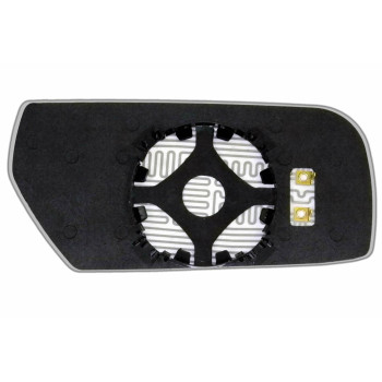 Елемент дзеркала заднього огляду CADILLAC CTS I (03-07) лівий сферичний голубий з обігрівом