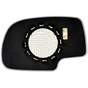 Елемент дзеркала заднього огляду CADILLAC Escalade (00-03) правий сферичний з обігрівом