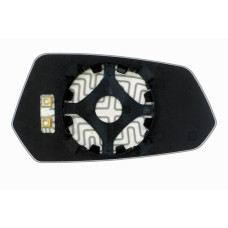 Зеркальный элемент CHEVROLET Camaro V (08-13) левый сферический с обогревом