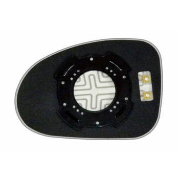 Зеркальный элемент CHEVROLET Spark (05-09) правый сферический с обогревом