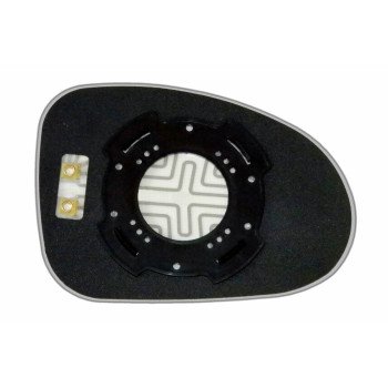 Елемент дзеркала заднього огляду CHEVROLET Spark (05-09) лівий сферичний з обігрівом