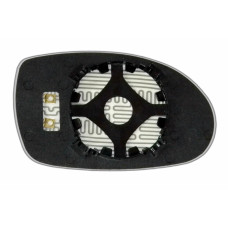 Дзеркальний елемент CITROEN C-5 (01-08) лівий асферичний голубий з обігрівом