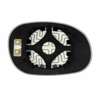 Елемент дзеркала заднього огляду CITROEN C-2 (98-09) лівий асферичний з обігрівом