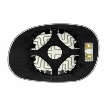 Зеркальный элемент CITROEN C-3 (02-09) правый сферический с обогревом