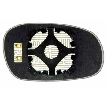 Зеркальный элемент DAEWOO Lanos (97-02) левый сферический с обогревом