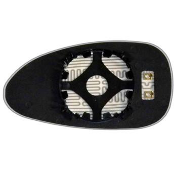 Елемент дзеркала заднього огляду DAEWOO Nubira (99-04) правий асферичний з обігрівом