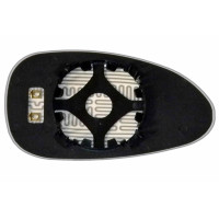 Зеркальный элемент DAEWOO Nubira (99-04) левый сферический с обогревом