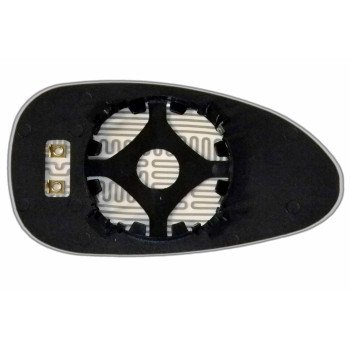 Зеркальный элемент DAEWOO Nubira (99-04) левый сферический с обогревом