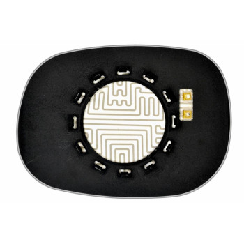 Елемент дзеркала заднього огляду DODGE Ram III (01-04) правий сферичний з обігрівом