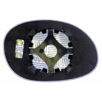 Елемент дзеркала заднього огляду DODGE Neon (93-99) лівий сферичний з обігрівом