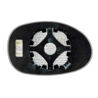 Дзеркальний елемент DODGE Stratus I (95-01) лівий асферичний з обігрівом