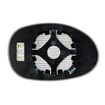 Елемент дзеркала заднього огляду DODGE Stratus I (95-01) лівий асферичний з обігрівом