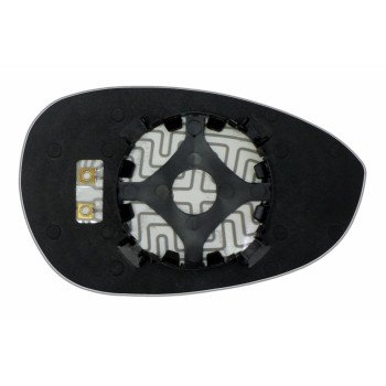 Елемент дзеркала заднього огляду FIAT Linea (07- ) лівий сферичний з обігрівом