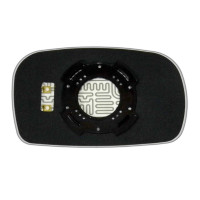 Дзеркальний елемент HYUNDAI S-Coupe (91-96) лівий асферичний з обігрівом