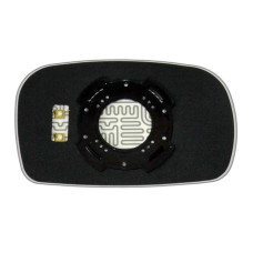 Дзеркальний елемент HYUNDAI S-Coupe (91-96) лівий асферичний з обігрівом