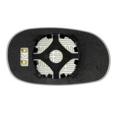 Зеркальный элемент HYUNDAI Sonata II (94-96) левый асферический с обогревом