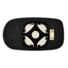 Дзеркальний елемент HYUNDAI Grandeur IV (05-11) правий асферичний з обігрівом