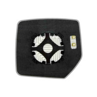 Зеркальный элемент JEEP Cherokee IV (07-12) правый асферический с обогревом