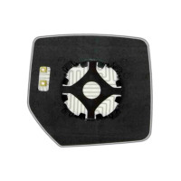 Зеркальный элемент JEEP Cherokee IV (07-12) левый асферический с обогревом