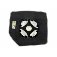 Зеркальный элемент JEEP Cherokee IV (07-12) левый сферический с обогревом