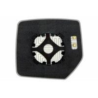 Зеркальный элемент JEEP Cherokee IV (07-12) правый сферический с обогревом