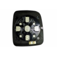 Зеркальный элемент JEEP Wrangler III (03-06) левый сферический с обогревом