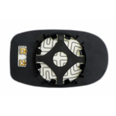 Дзеркальний елемент MASERATI Quattroporte (03-08) лівий асферичний голубий з обігрівом