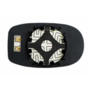 Елемент дзеркала заднього огляду MASERATI Quattroporte (03-08) лівий асферичний голубий з обігрівом