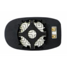 Зеркальный элемент MASERATI Quattroporte (03-08) правый асферический голубой с обогревом