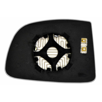 Зеркальный элемент KIA Carens III (06-12) правый сферический с обогревом