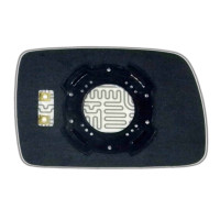 Зеркальный элемент KIA Picanto I (04-07) левый асферический с обогревом