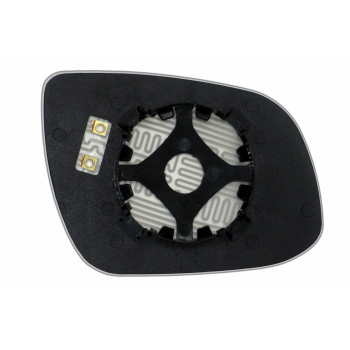 Елемент дзеркала заднього огляду KIA Ceed I (10-12) лівий сферичний голубий з обігрівом