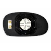 Зеркальный элемент KIA Sephia II (98-04) левый сферический с обогревом