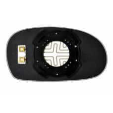 Дзеркальний елемент KIA Sephia II (98-04) лівий сферичний з обігрівом