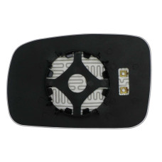 Зеркальный элемент KIA Sorento I (02-06) правый асферический с обогревом