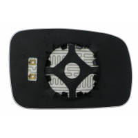 Дзеркальний елемент KIA Sorento I (02-06) лівий асферичний з обігрівом