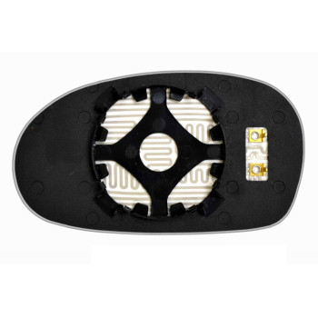 Елемент дзеркала заднього огляду KIA Rio I (00-05) правий асферичний з обігрівом