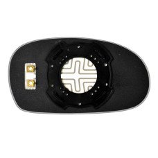 Дзеркальний елемент KIA Sephia II (98-04) лівий асферичний з обігрівом