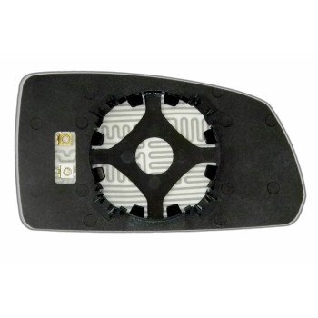 Елемент дзеркала заднього огляду KIA Rio II (05-07) лівий асферичний з обігрівом