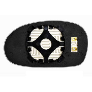 Зеркальный элемент KIA Rio I (00-05) правый асферический с обогревом