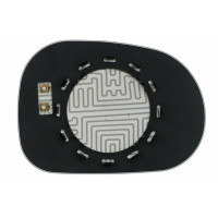 Дзеркальний елемент MERCEDES M-klasse W163 (01-03) лівий асферичний голубий з обігрівом