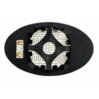 Дзеркальний елемент MINI Cooper I (01-06) лівий асферичний з обігрівом