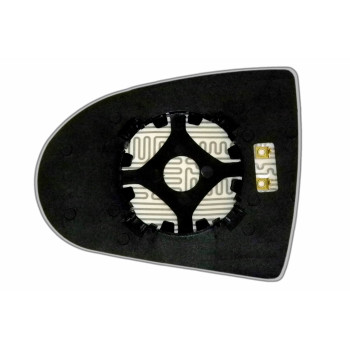 Елемент дзеркала заднього огляду MITSUBISHI Colt VII (04-12) правий сферичний з обігрівом