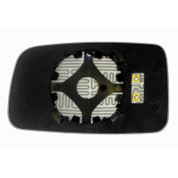 Дзеркальний елемент MITSUBISHI Lancer IX (03-06) правий асферичний з обігрівом