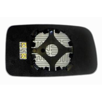Елемент дзеркала заднього огляду MITSUBISHI Lancer IX (03-06) лівий асферичний з обігрівом