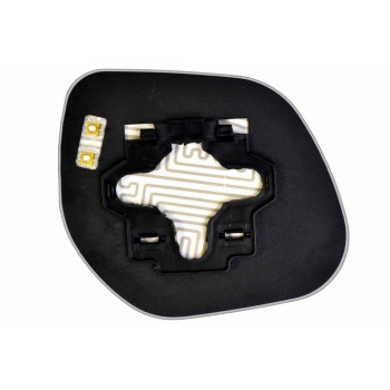 Елемент дзеркала заднього огляду MITSUBISHI Outlander XL (06-12) лівий сферичний з обігрівом