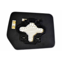 Дзеркальний елемент MITSUBISHI RVR (97-02) лівий асферичний з обігрівом