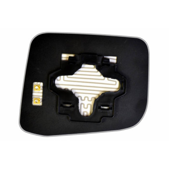 Елемент дзеркала заднього огляду MITSUBISHI Space Wagon (98-04) лівий сферичний з обігрівом