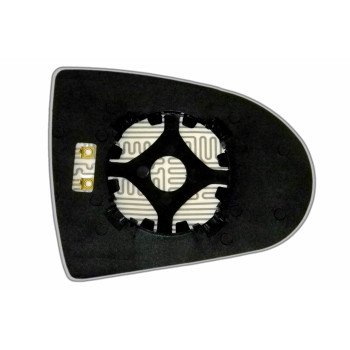 Зеркальный элемент MITSUBISHI Colt VII (04-12) левый сферический с обогревом